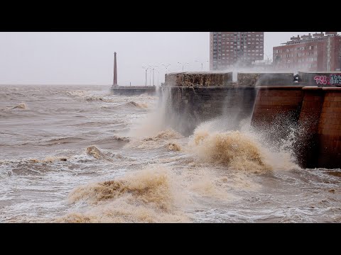 Precauciones ante la alerta meteorológica por el temporal que azota a Uruguay