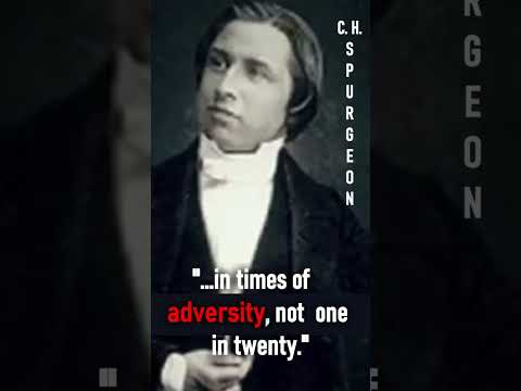 In Tmes of Adversity, Not  One In Twenty - Charles Spurgeon / John Ploughman's Talk #shorts #Christ