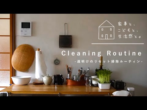 【暮らしのvlog】週明けの掃除ルーティン/月曜日のリセットリスト/暮らしの整え/monday cleaning routine