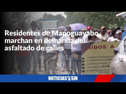 Demandan asfaltado de calles en Manoguayabo