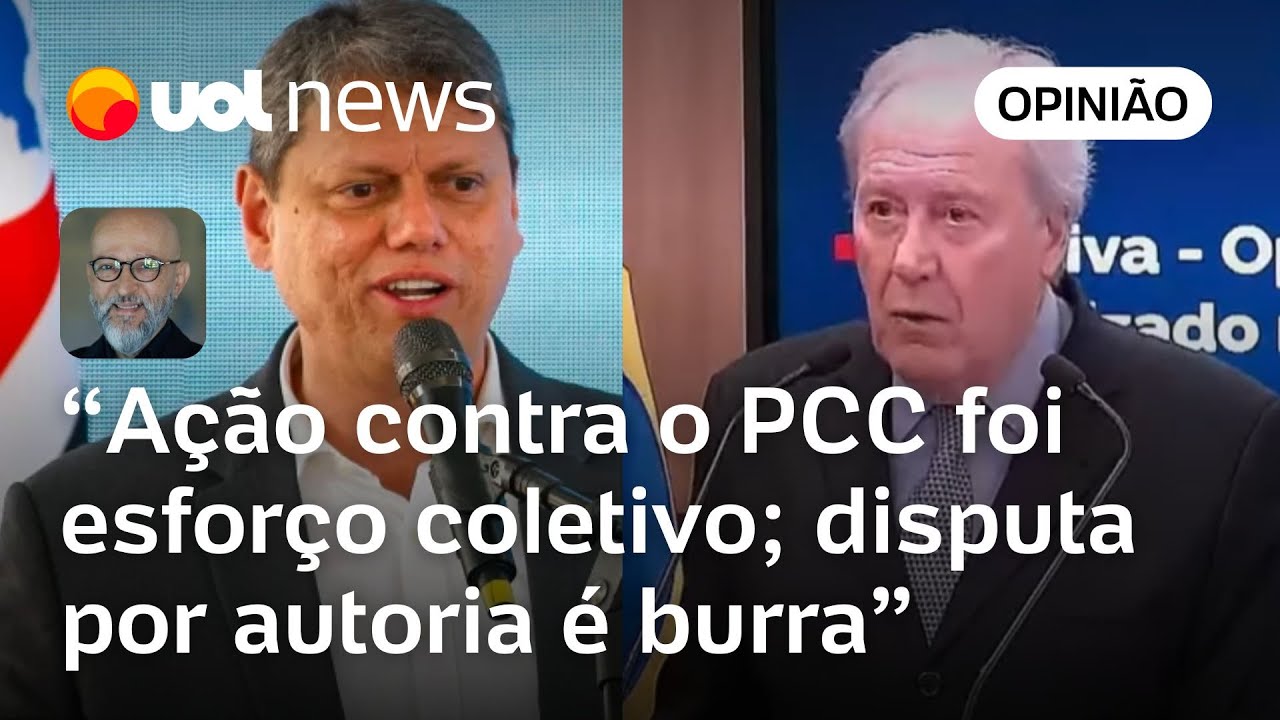 Tarcísio elogia operação contra PCC na Faria Lima Josias critica disputa burra sobre autoria