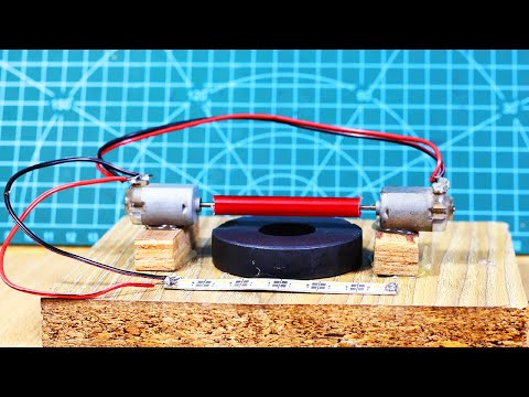 Get Free Electricity energy generator - Free Energy generate with 2 Dc Motor