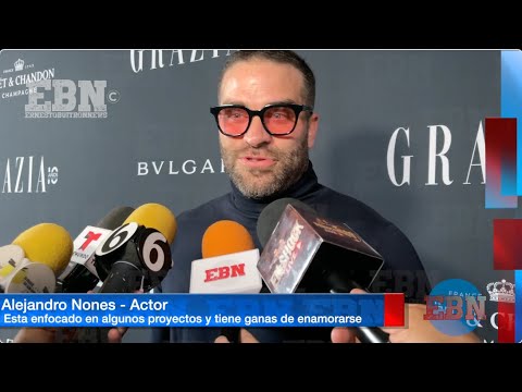 ALEJANDRO NONES este enfocado de lleno en su trabajo aunque si quiere volver a enamorarse