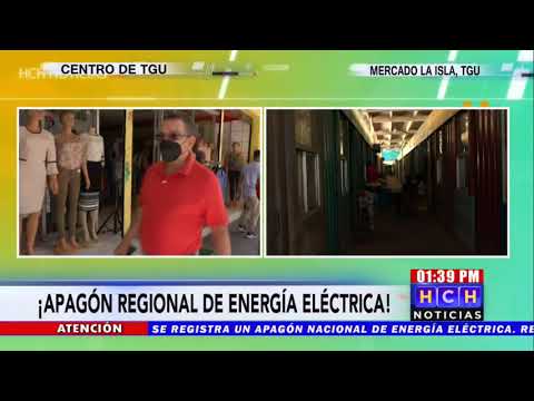 Falla de interconexión deja sin energía eléctrica a Honduras, El Salvador, Nicaragua y Guatemala