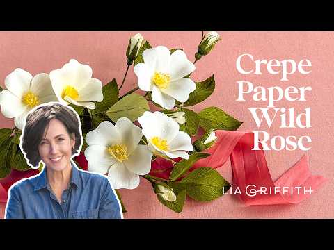 How to Make a Crepe Paper Wild Rose (Everything's in the Kit)