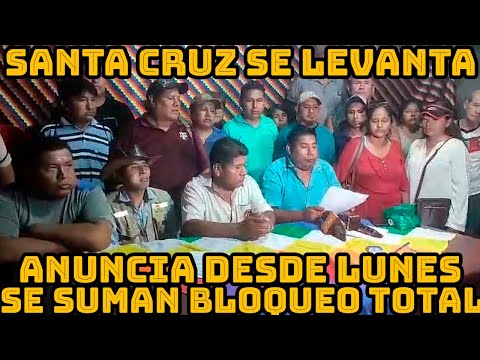 ORGANIZACIONES SANTA CRUZ CONVOCAN BLOQUEOS NACIONAL PARA PEDIR ELECCIONES JUDICIALES EN BOLIVIA..