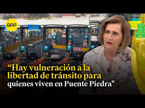 Sobre peaje en Puente Piedra: Luz Pacheco indica que el arbitraje no vela por el ciudadano