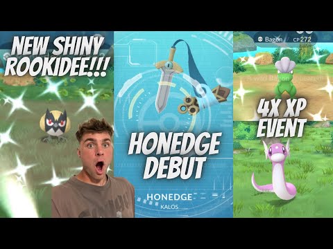 ホビーの動画サムネイル - ✨Shiny Rookidee Hunt, Honedge Debut and 4X XP in Pokemon Go LIVE!✨