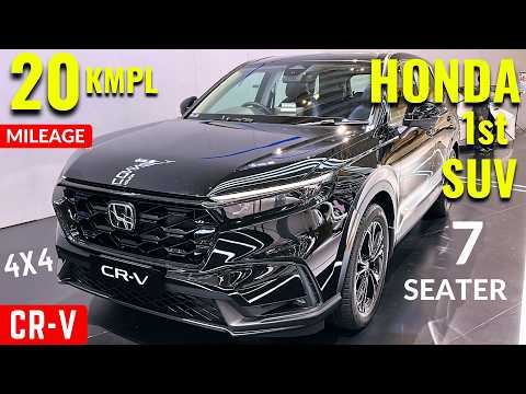 2026 Honda CR-V 7-Seater Hybrid SUV India Launch - Toyota Fortuner Facelift 2026 & XUV 7XO Rival ?