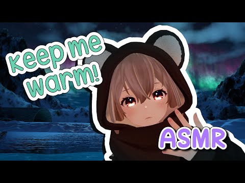 【3DIO ASMR】♥ Help me keep warm - Ear blowing, hand rubbing, tapping ♥