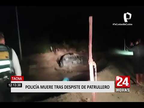 Tacna: un policía fallece y otro resultó herido en accidente de tránsito