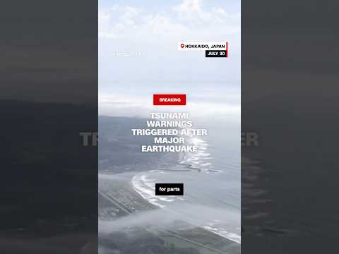 Tsunami warnings triggered after major earthquake