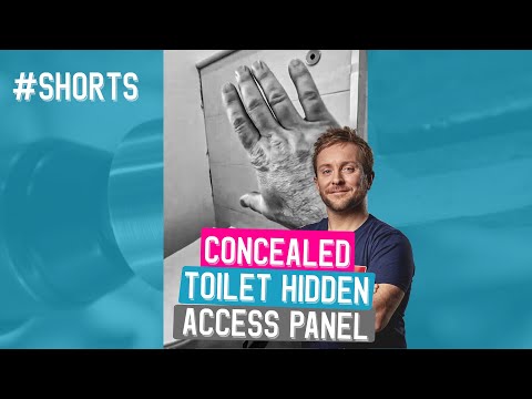 Hidden access panel to concealed toilet cistern #shorts