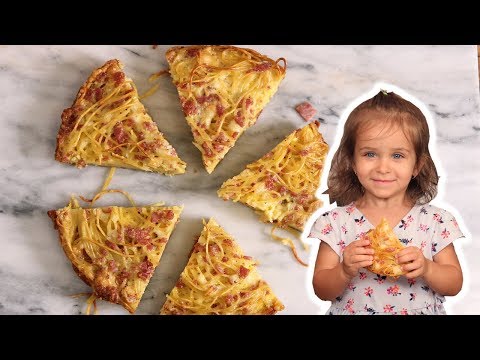 Spaghetti Pie: The Portable Pasta - with Mommy and Mia