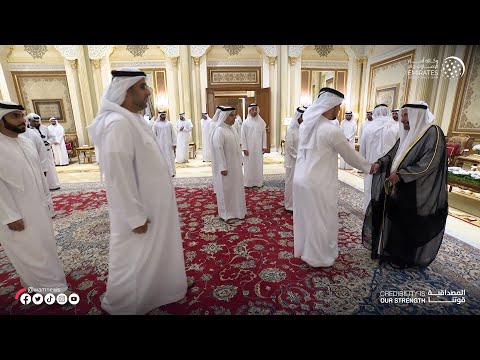 Image:حاكم الشارقة يواصل استقبال المهنئين بشهر رمضان المبارك