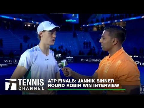 Jannik Sinner Discusses Big Win Over Djokovic | 2023 ATP Finals Interview