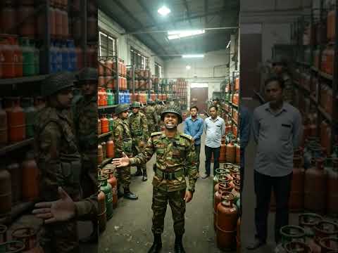 সেনাবাহিনী গ্যাস সিলিন্ডার জব্দ করেছে #ai #army #shortvideo #viral