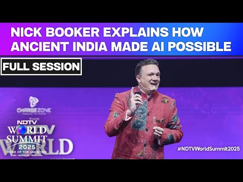 NDTV World Summit: Nick Booker Explains How Ancient India Made Artificial Intelligence Possible