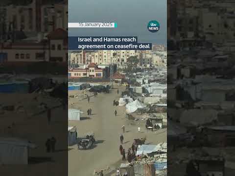 Israel and Hamas reach agreement on ceasefire deal #itvnews #breakingnews #shorts