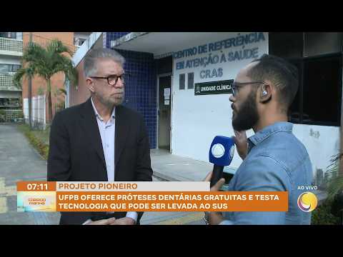 UFPB oferece próteses dentárias gratuitas e testa tecnologia que pode ser levada ao SUS