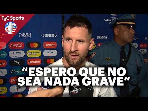 LEO MESSI HABLÓ SOBRE SU MOLESTIA LUEGO DEL ARGENTINA 1-0 CHILE: ESPERO NO SEA NADA GRAVE