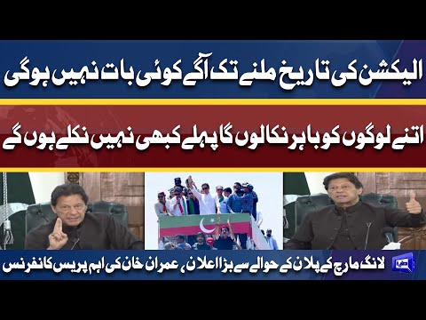 PTI Long March | Chairman PTI Imran Khan Important Press Conference