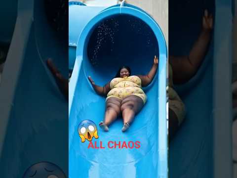 No Control, All Chaos 😱💦 Body Waterslide