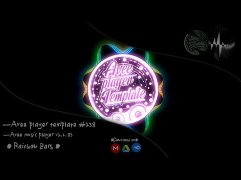 Avee Player Template | Rainbow Bars - For Free Download Link In description #138