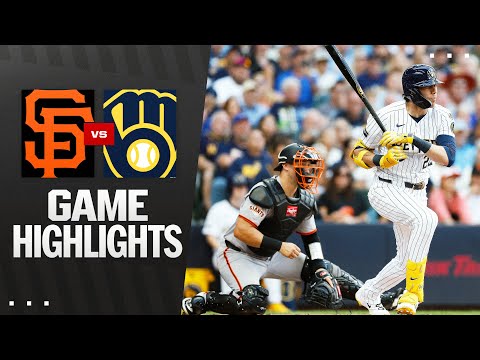Giants vs. Brewers Game Highlights (8/24/25) | MLB Highlights