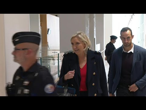 French far-right's Le Pen arrives in court for fake EU jobs trial | AFP