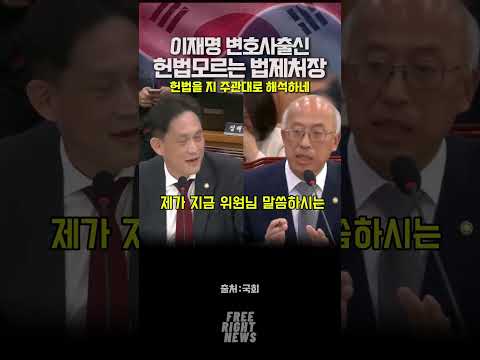 <strong>헌법</strong> 잘 모르나보다 법제처장인데
