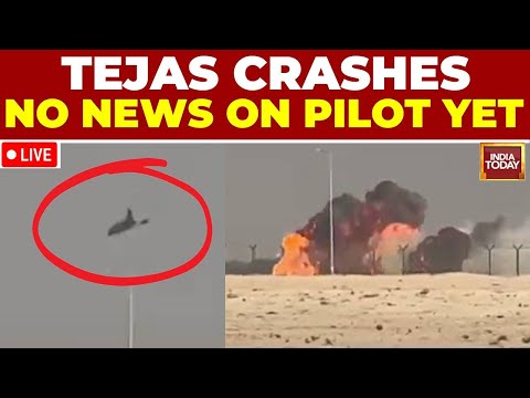 LIVE: India's Tejas Jet Crashes At Dubai Airshow | Not Clear If The Pilot Ejected | Tejas Crash LIVE