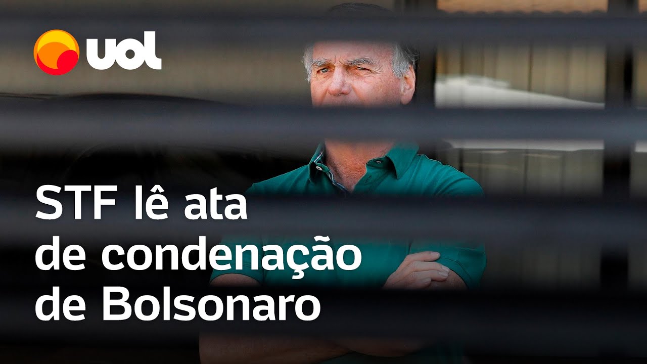 STF lê ata de condenação de Bolsonaro acórdão deve sair em até 60 dias