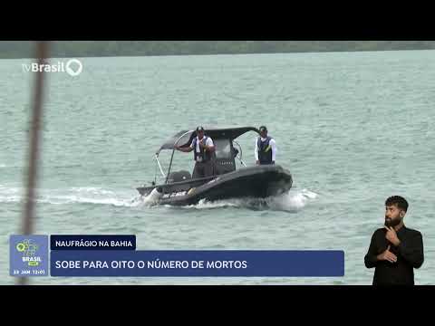 Sobe para oito o número de mortos em naufrágio na Bahia