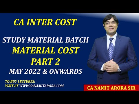 STUDY MATERIAL BATCH MATERIAL COST PART 2 MAY 2022, NOV 2022 & ONWARDS ATTEMPTS