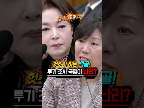 “농지 <strong>투기</strong>” 조사에 “난리 치는” 국힘 “백골 김민전”? 송미령 장관 #shorts