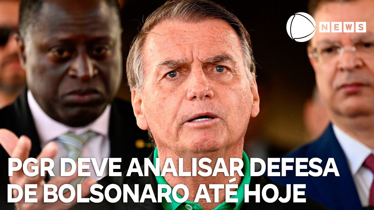 PGR tem até hoje para analisar defesa de Bolsonaro