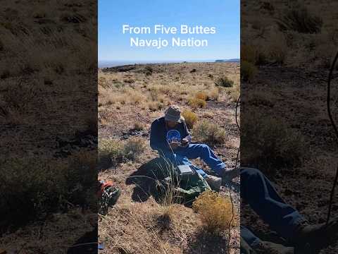 Ham Radio from the top of Five Buttes in the Navajo Nation for Summits on the Air #youtubeshorts