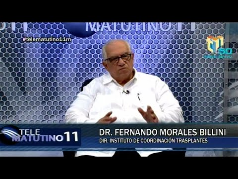 Dr. Fernando Morales Billini, Dir. Inst.  Coord. de Trasplante