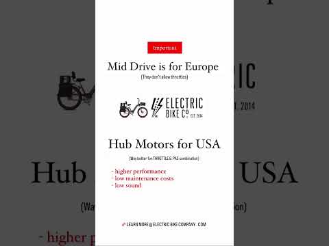 Don’t be fooled by EU sales pitch - USA allows a throttle on an e-bike