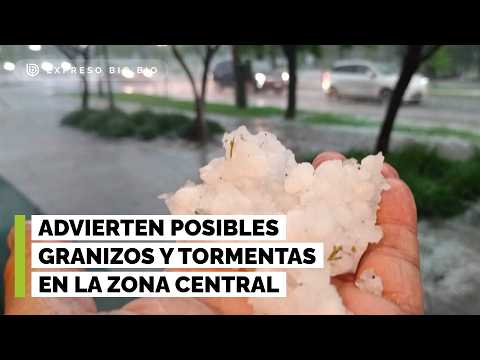 Advierten posibles granizos y tormentas durante nuevo sistema frontal en la zona central