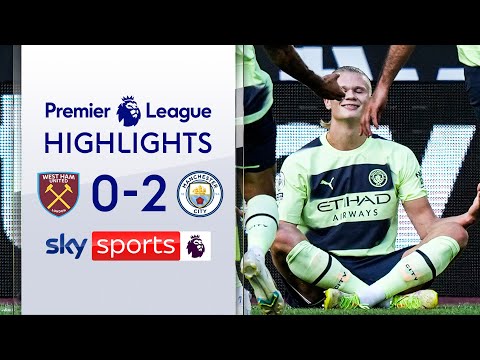 Haaland bags brace on Premier League debut 2️⃣ | West Ham 0-2 Man City | Premier League Highlights