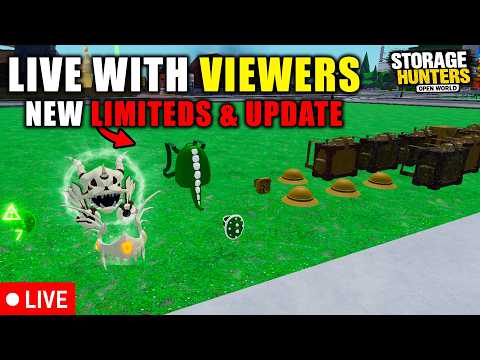 🔴Grinding NEW Limited Items With Viewers in Storage Hunters Roblox