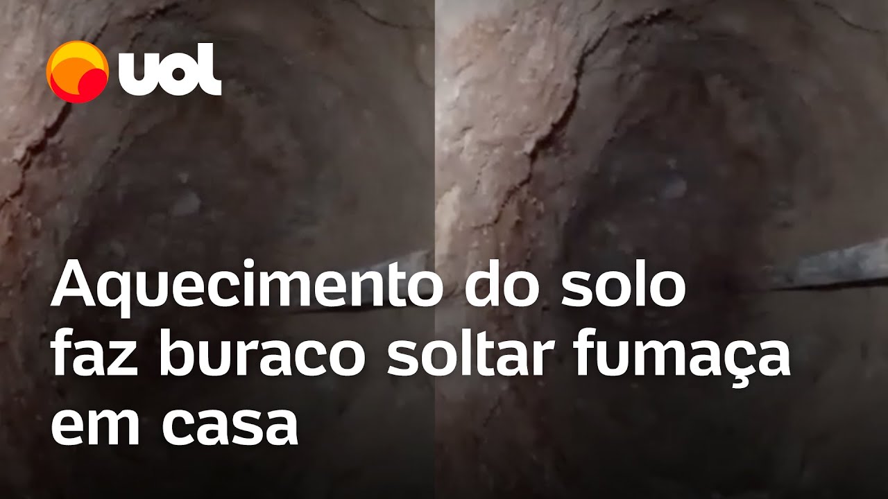 Aquecimento do solo faz buraco soltar fumaça em casa de Penedo (AL)