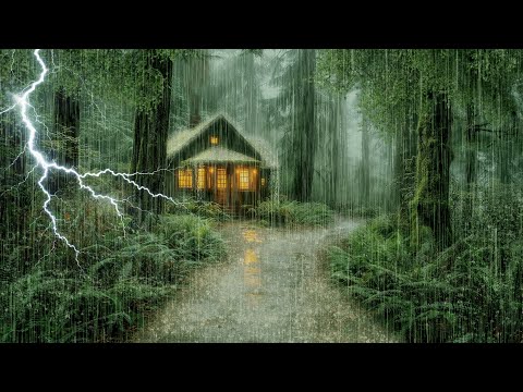 HEAVY RAIN AND THUNDER SOUNDS - DEEP SLEEP | Thunderstorm for Sleeping - Rain Sound Comfort #2