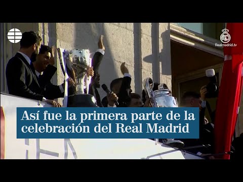 Así fue la primera parte de la celebración del Real Madrid
