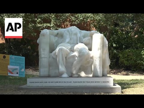 Abe Lincoln wax sculpture melts due to DC heat wave