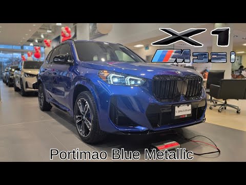 NEW ARRIVAL! 2026 BMW X1 M35i Portimao Blue Metallic on Black #bmw #x1 #u11
