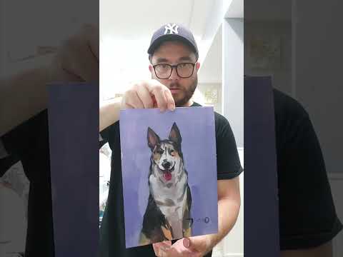 Dog Portrait Oil Painting by Artist Jose Trujillo
