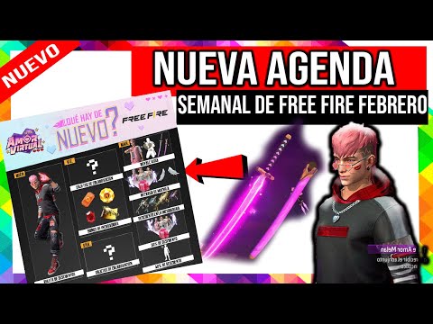 Agenda Semanal de free fire Objeto de colaboracion Emote corazon roto Ruleta descuentos, royale rosa